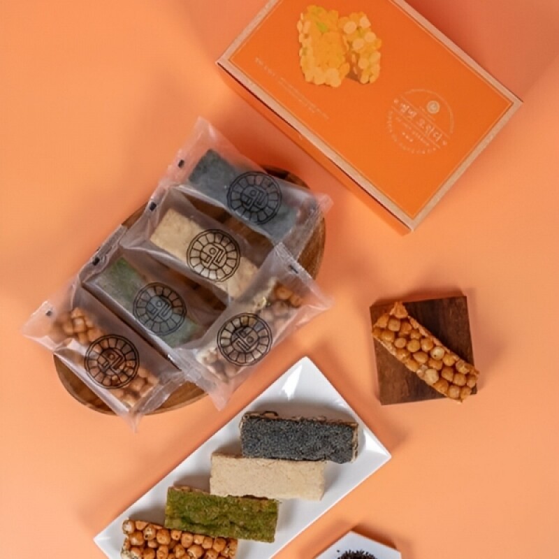 강릉부일한과,강릉부일한과 벨벳 수제오란다 답례품 과자 선물세트(10개입)